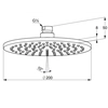 Kludi A-QA душ глава хром 200 mm 643200500