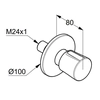 Kludi Balance chrome αμφίδρομος διακόπτης 528470575