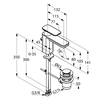 Kludi håndvaskhane E2 etgrebs 141 mm