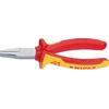 Knipex 20 06 160 short insulated flat nose pliers, chrome-plated