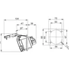 Kolmivaiheinen pistoke 4 poly 16A 3P+E 6h vino upotettu ST CEE 380V IP44 70x85mm