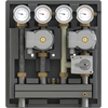 KOMBIMIX-ONNLINE pumpegruppe til 2 kredsløb:1 blandekredsløb med integreret temperaturstyring i 1 kredsløb uden mixer