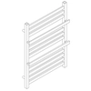 Komex Irma badeværelsesradiator 1550 x 530 mm