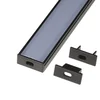 Koniec profilu T-LED N8C czarny Wybór wariantu: Pełny