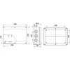 Κουτί διακλάδωσης διανομής κιβωτίου ABS 290x210x90 διαφανές mm IP67
