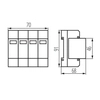 KSD Ideal Kanlux viršįtampio ribotuvai KSD-T1T2 275/240 3P+N 23920