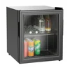 Kühlschrank mit Glastüren 46L 435x480x520 Farbe.Schwarz