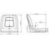 Kuljettajan istuin 522x460x455 mm 170004