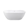 La vasca da bagno freestanding Besco Navia 150 include un sifone con troppopieno cromato - AGGIUNTIVO 5% SCONTO PER CODICE BESCO5