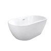 La vasca da bagno freestanding Besco Navia 150 include un sifone con troppopieno cromato - AGGIUNTIVO 5% SCONTO PER CODICE BESCO5