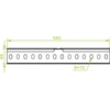 Łącznik kątowy drabin LKDC/LKDOCH60 N, grubość blachy 2,0 mm E90