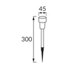 Lampă solară LED PROSTO LED 30 0,06W CROM CW