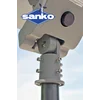 Lampă stradală LED solară SANKO FP-06 6000K (LED 40W 8000lm panou cu două fețe 80W LiFePO4 24Ah)