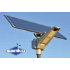 Lampă stradală solară LED SANKO SN-50 (LED 50W 9000lm, panou cu două fețe 100W LiFePO4 30Ah)