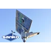 Lampă stradală solară LED SANKO SN-60 (LED 60W 10800lm panou cu două fețe 120W LiFePO4 42Ah)