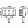 Lâmpada de trabalho LED TruckLED LED retangular 6x 1100lm 18W 12V/24V