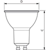 Lampadina LED PILA GU10 500lm WW 2700K 120D S/N 1CT/10