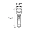 Lampe de poche LED rechargeable ULTRAS LED 1W