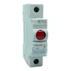 Lampe de signalisation LED 230V rouge avec montage sur rail dans les tableaux électriques IP20