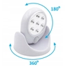 LAMPE DETECTEUR DE MOUVEMENT 7 VOYANT DE ROTATION 360° FOUET