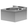 Lavabo à encastrer en inox avec cuve ronde 40 Profondeur 40 Polgast 201404m-O