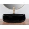 Lavabo à poser Rea Linda Noir - En plus 5% RÉDUCTION avec le code REA5