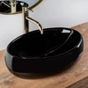 Lavabo à poser Rea Linda Noir - En plus 5% RÉDUCTION avec le code REA5