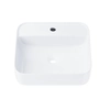 Lavabo da appoggio Corsan 649902 bianco 39,5 x 39,5 cm