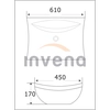 Lavabo da appoggio Invena Izyda CE-12-001