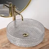 Lavabo da appoggio Rea Cristal 39 trasparente - Sconto aggiuntivo del 5% con il codice REA5