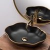 Lavabo da appoggio Rea Peal Black Gold Egde - ulteriore SCONTO 5% con il codice REA5