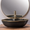 Lavabo da appoggio Rea Peal Black Gold Egde - ulteriore SCONTO 5% con il codice REA5