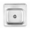 Lavabo Deante Techno 1-komorowy satin 38 x 38 cm