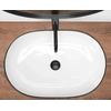 Lavabo sobre encimera Rea Cleo 61 borde negro- Adicionalmente 5% DESCUENTO en el código REA5