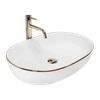 Lavabo sobre encimera Rea Cleo 61 Gold Edge - Además 5% de descuento con código REA5