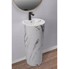 Lavabo sur pied Rea Blanka Marble Marble Matt - 5% RÉDUCTION supplémentaire avec le code REA5