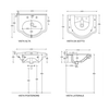 Lavabo suspendido Galassia Ethos blanco 8432