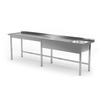 Lavello per tavolo da catering in acciaio inox 200x70x85 Polgast 211207-6