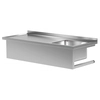 Lavello sospeso in acciaio inox con piano 120x70 Main 30 Polgast 211127-Wi