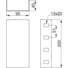 LCTW100H50MC Conector interno de perfil C