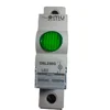 LED 230V green signaling lamp with rail mounting in electrical panels IP20