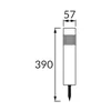 LED aurinkolamppu ZEN LED 39 0,06W MUSTA CW