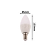 LED bulb candle SVC 5W E14 Warm white