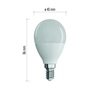 LED bulb Classic Globe 8W E14 warm white