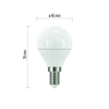 LED bulb Classic Mini Globe 6W E14 cold white