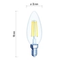 LED bulb Filament Candle 6W E14 neutral white