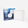 LED de superficie cuadrado con marco de aluminio blanco 140x140mm 12W 1080lm 4000K IP44, 2 años de garantía