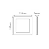LED line® square Easy Fix panel 6W 450lm 2700K