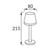 LED solcellelampe TULIA LED 0,2W SORT WW