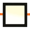 LEDsviti Black built-in LED panel 18W square 225x225mm warm white (12534)